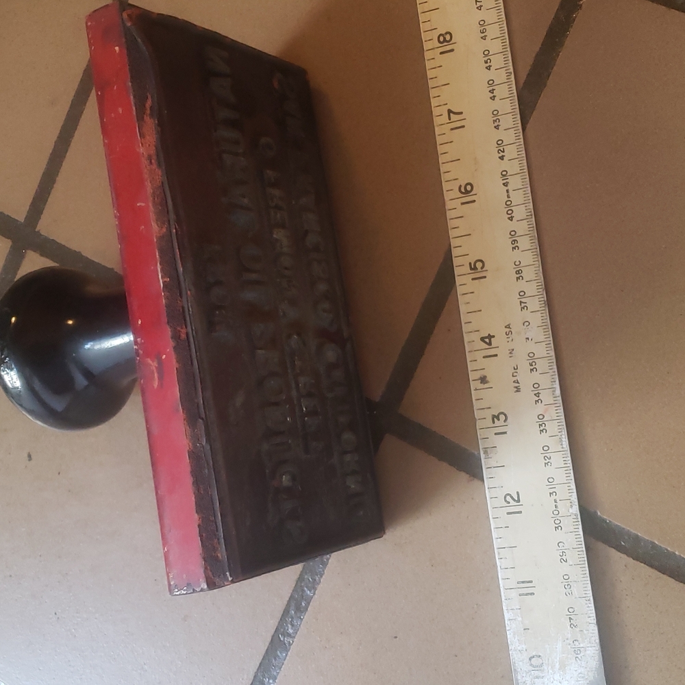 Old rubber stamp